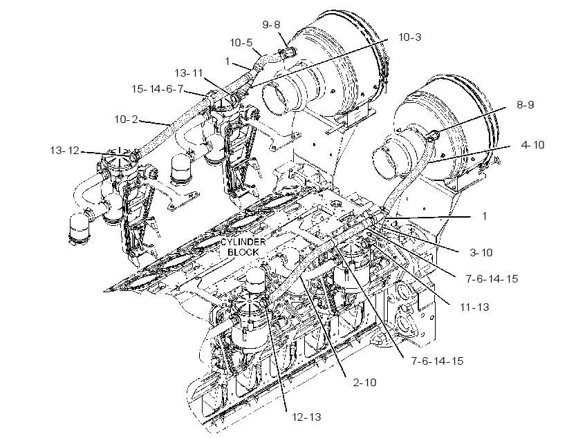 Система отвода газов 3594190 CAT