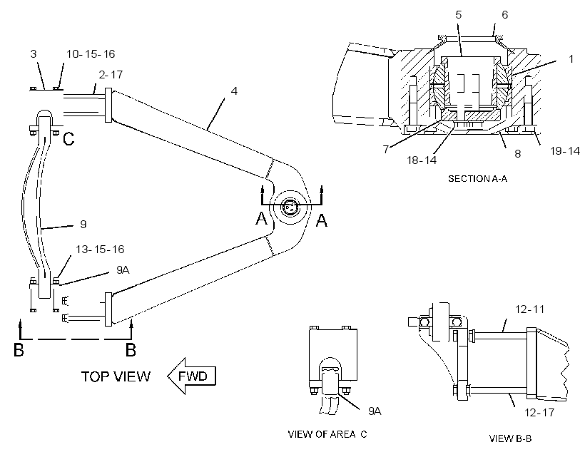 FRAME GP-FRONT SUSPENSION 1756924 CAT