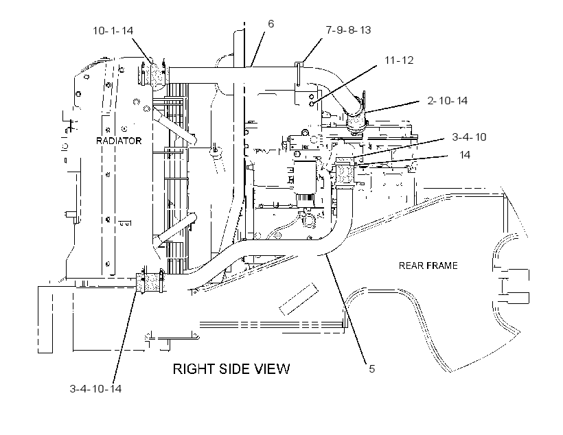 LINES GP-AFTERCOOLER AIR 3937628 CAT