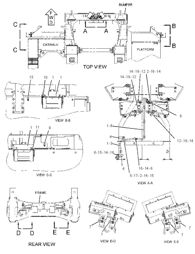 WIRING GP-OBJECT DETECTION 3689815 CAT