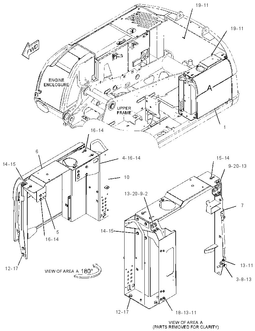 ENCLOSURE GP-FUEL TANK 3388343 CAT