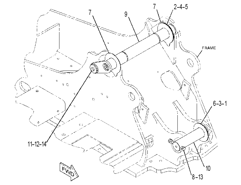 MOUNTING GP-BOOM 3760345 CAT