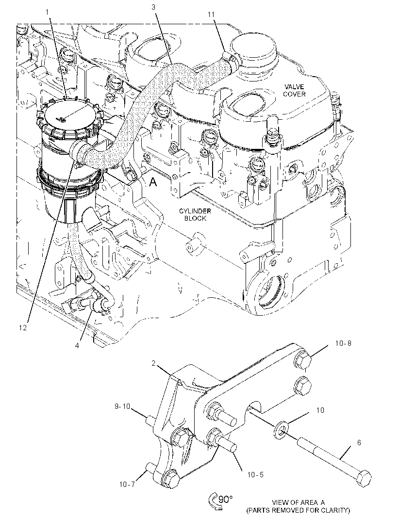 Фильтр системы отвода газов 3425977 CAT