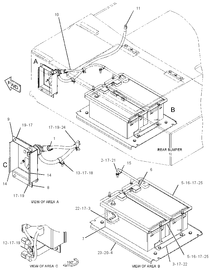 WIRING GP-BUMPER 3611450 CAT