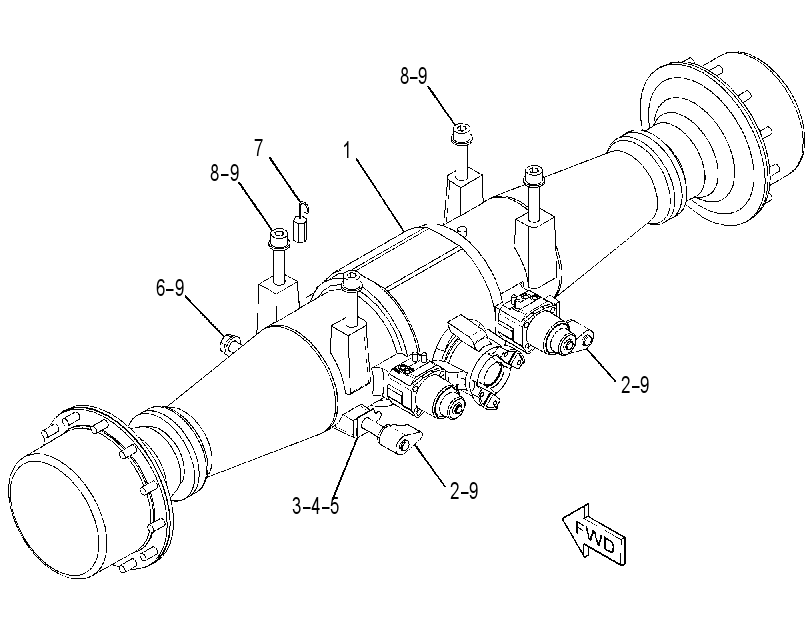 AXLE GP-FIXED 3382893 CAT