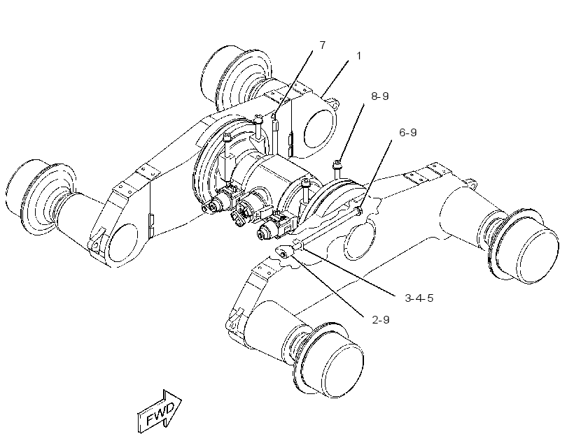 AXLE & MTG AR-FRONT 3382895 CAT
