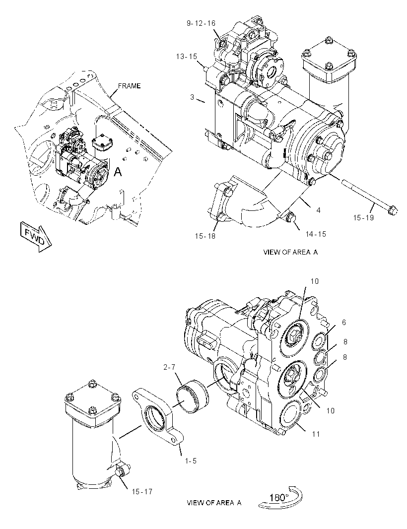 PUMP & MTG GP-POWER TRAIN 3536083 CAT