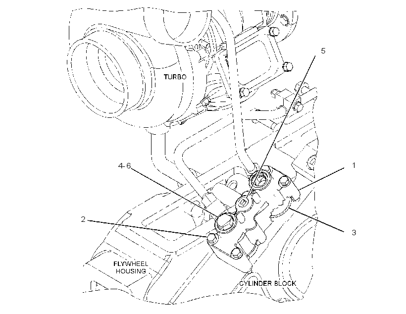ADAPTER GP-TURBOCHARGER OIL 3810521 CAT