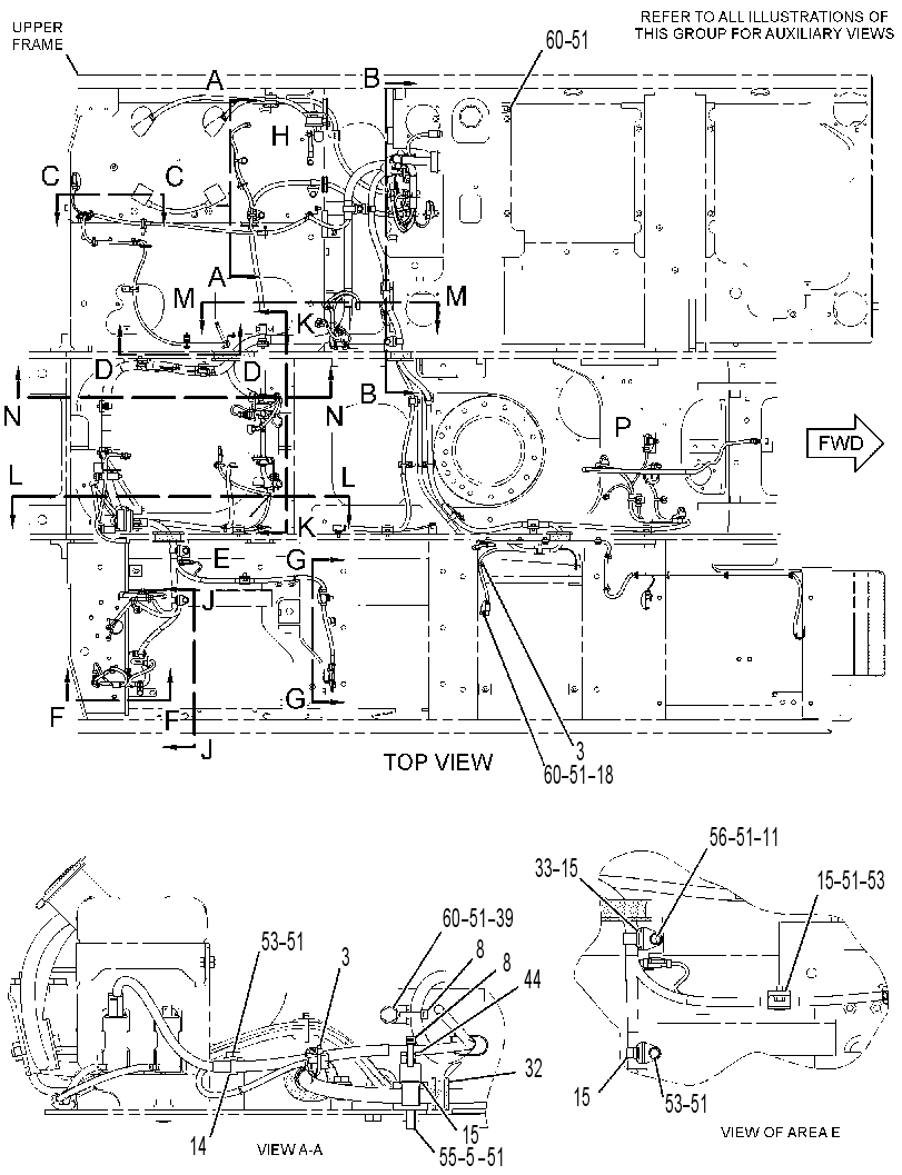 Проводка шасси 3423193 CAT