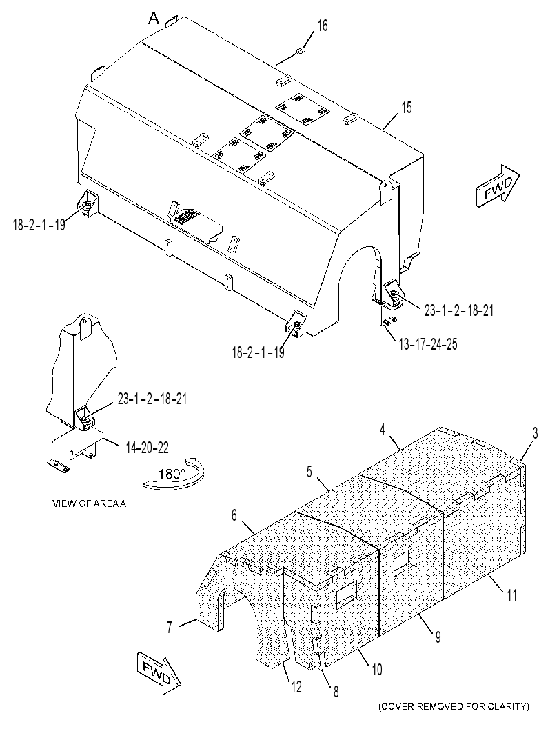 COVER GP-EXHAUST 3615124 CAT