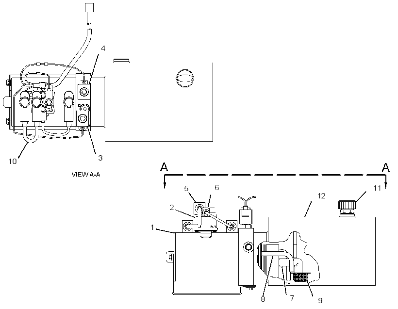 PUMP & MOTOR GP-HOOD TILT 3631809 CAT
