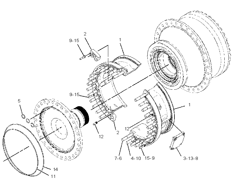 MOUNTING GP-FINAL DRIVE 3809247 CAT