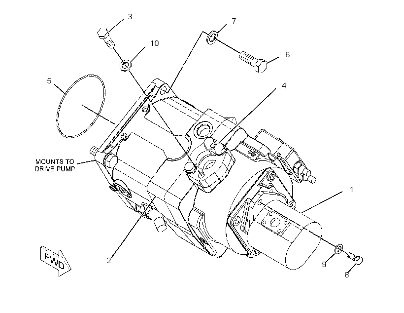 PUMP & MTG GP-STEERING & PILOT 2194741 CAT