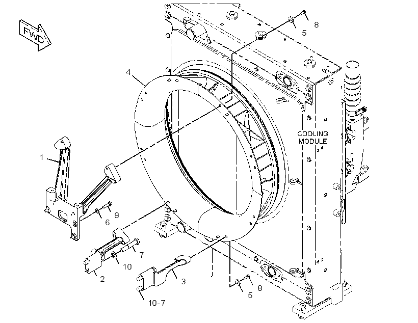 FAN SHROUD & MOUNTING GP 3440690 CAT