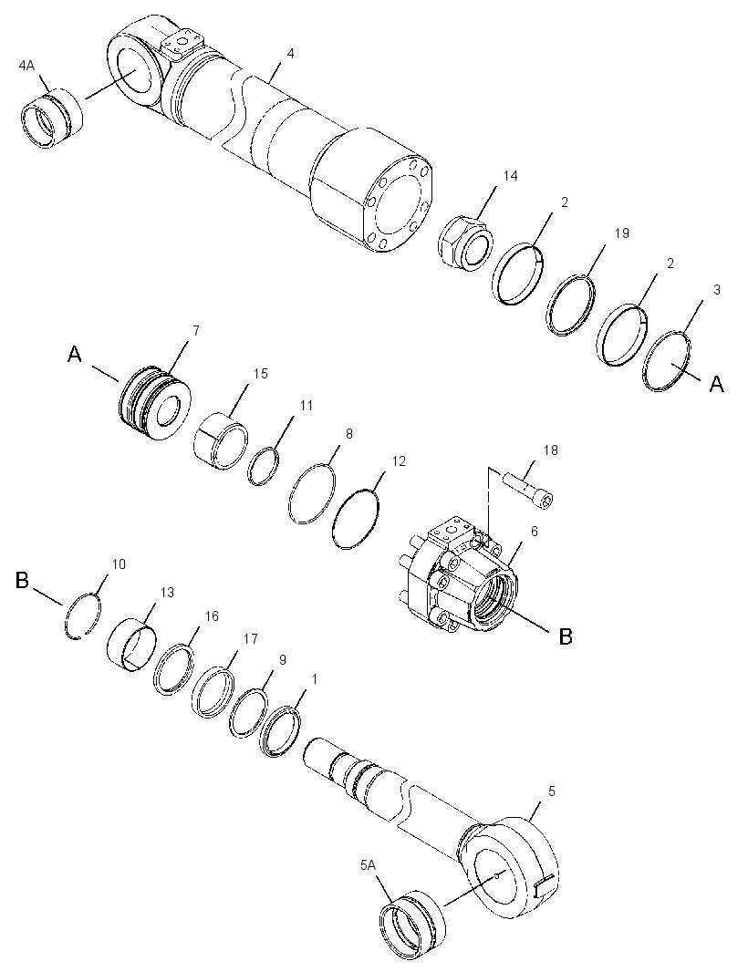 Цилиндр стрелы 3683255 CAT