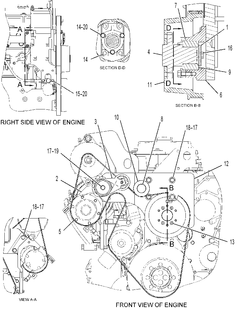 ACCESSORY & FAN DRIVE GP 3630271 CAT