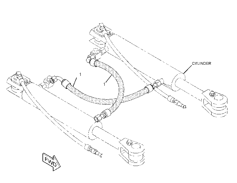 LINES GP-STEERING CYLINDER 3532830 CAT