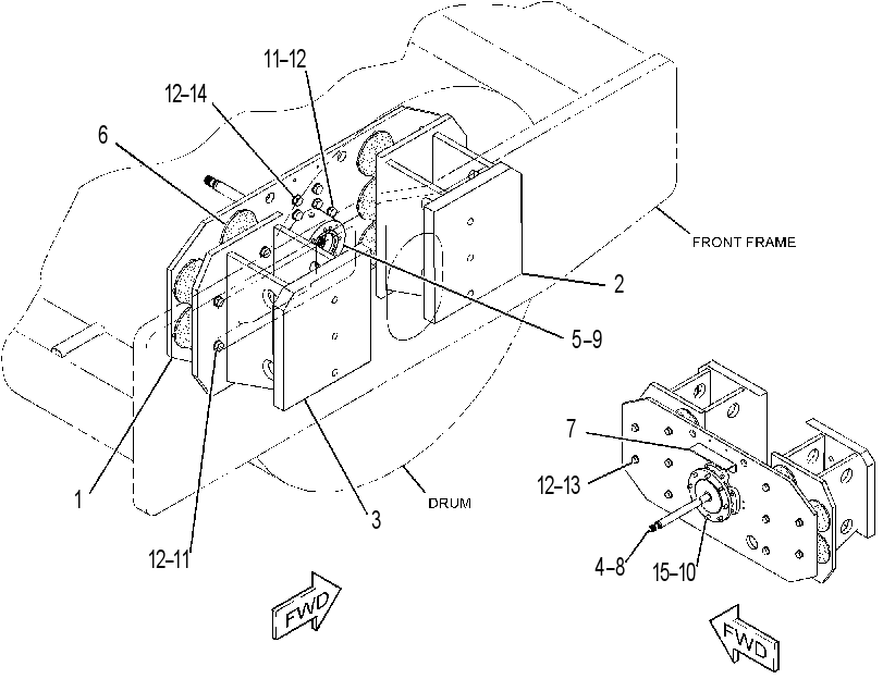 DRIVE GP-SUPPORT & VIBRATORY 3554635 CAT