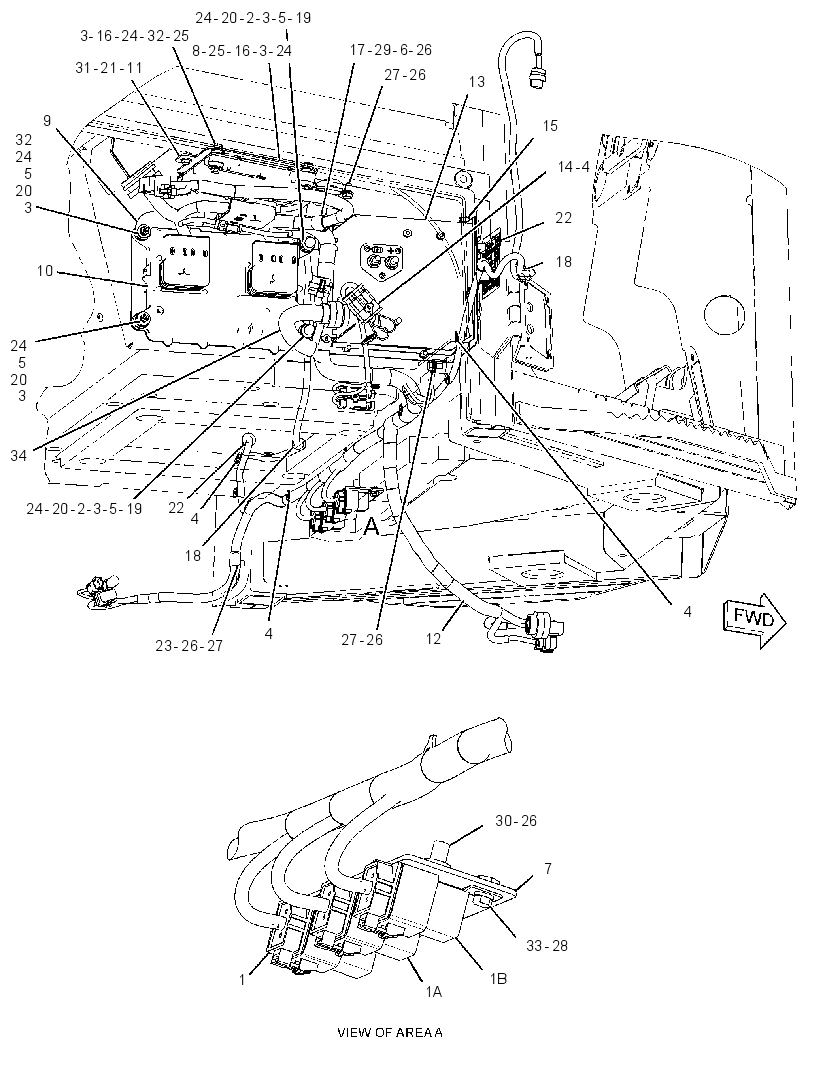 Проводка площадки 3145978 CAT