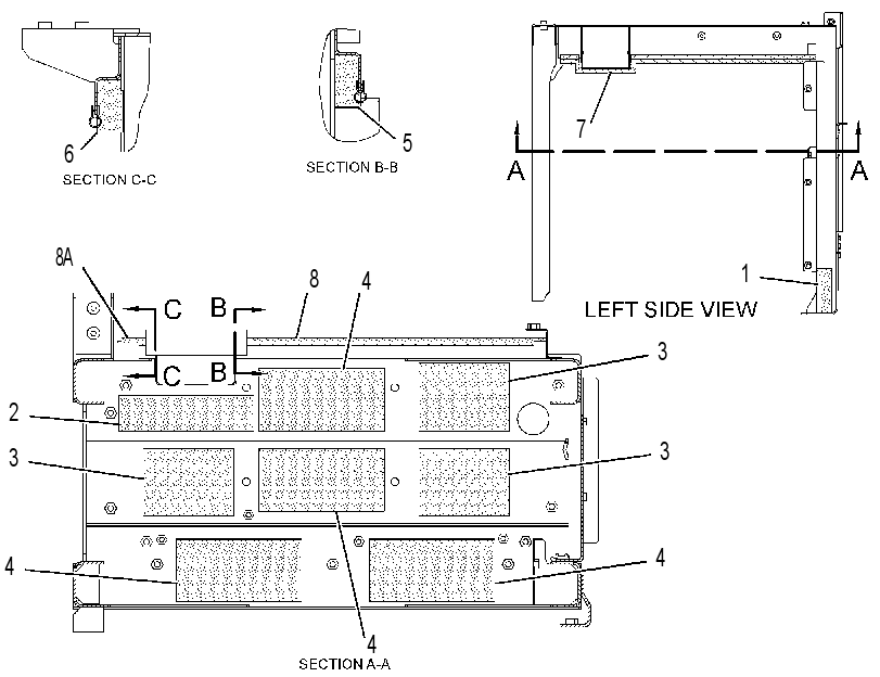 Опора шумоизоляции в сборе 3797371 CAT