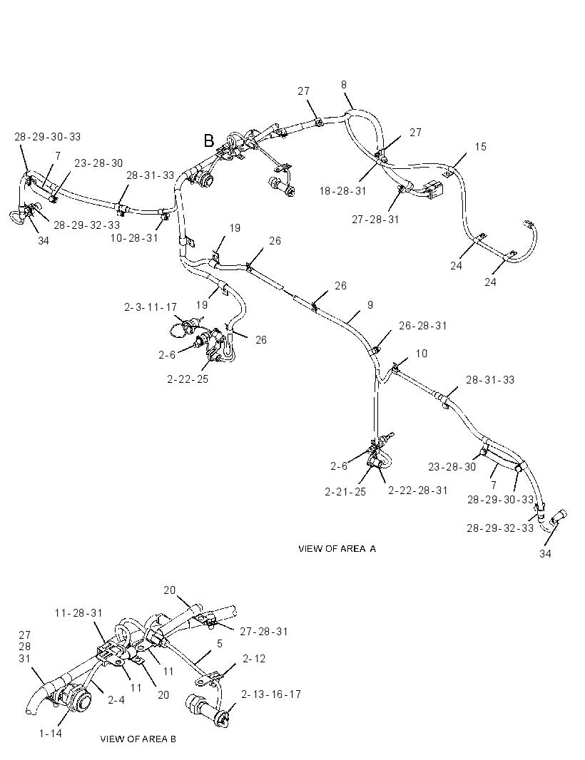 WIRING GP-REAR AXLE HOUSING 2885667 CAT