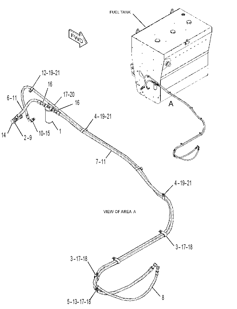 FILTER & LINES GP-PRIMARY FUEL 3488746 CAT