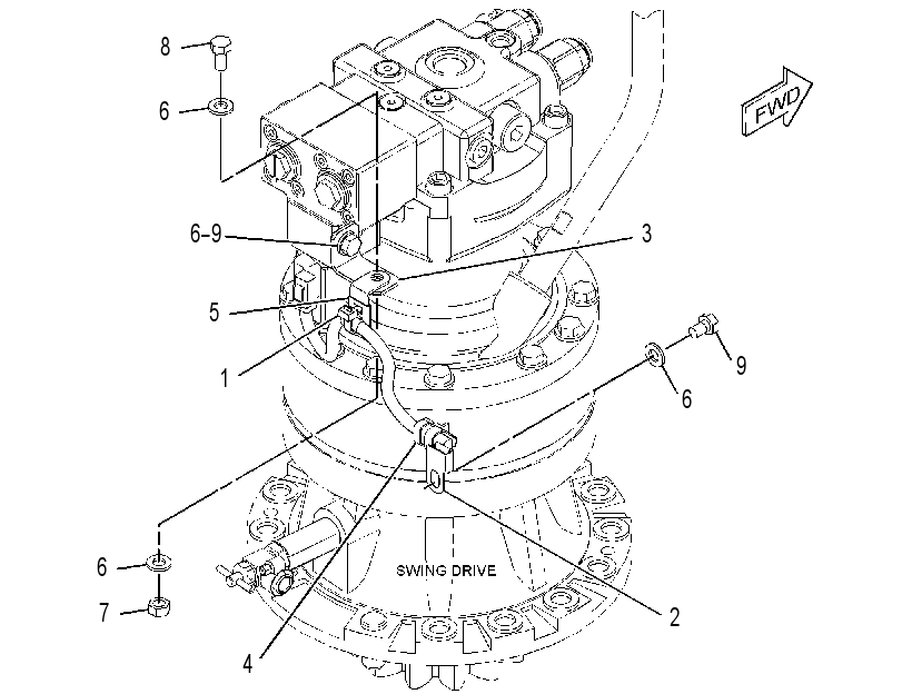 WIRING GP-FINE SWING 3508161 CAT