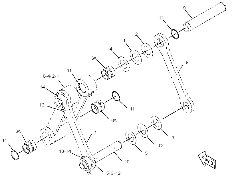 LINKAGE GP-FELLING HEAD 3800815 CAT