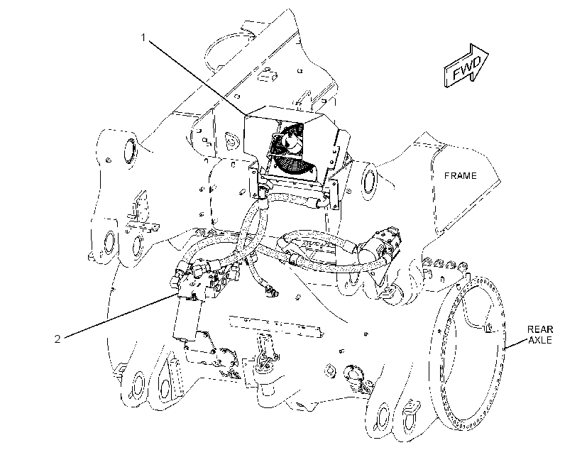 COOLER GP-REAR AXLE OIL 3191825 CAT