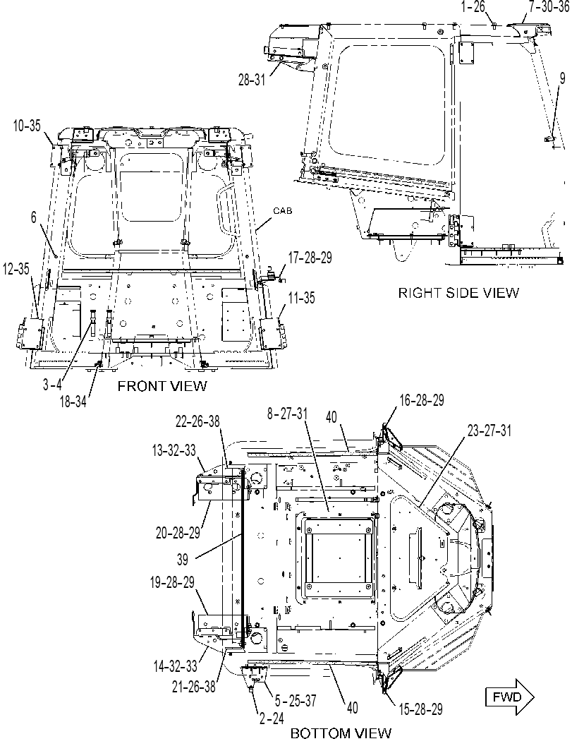INSTALLATION GP-CAB 3457441 CAT