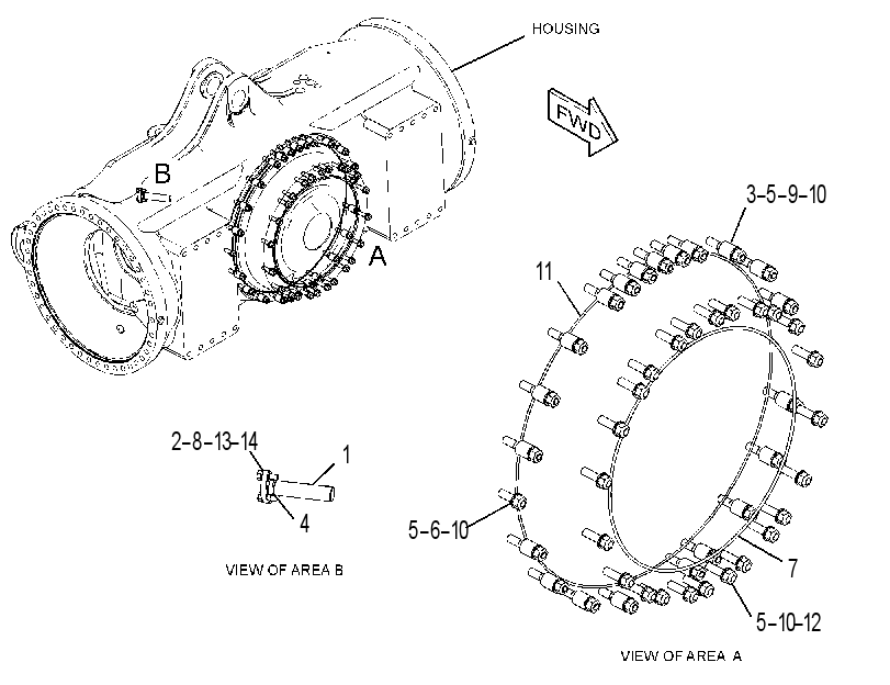 MOUNTING GP-BEVEL GEAR & XMSN 2885669 CAT