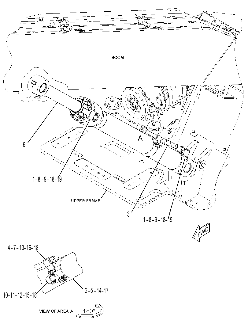 CYLINDER & MTG GP-BOOM 3767988 CAT