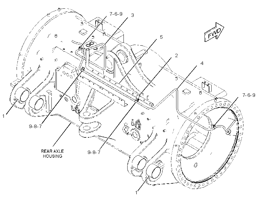 HOUSING GP-REAR AXLE 3445159 CAT