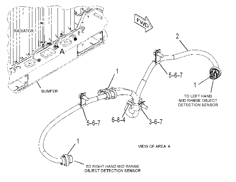 WIRING GP-OBJECT DETECTION 3857519 CAT