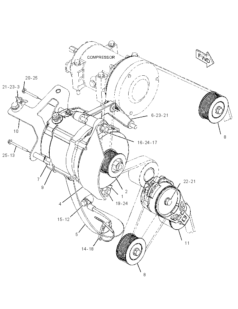 ALTERNATOR AR-CHARGING 3752956 CAT
