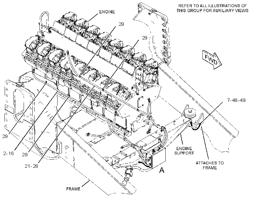 Проводка отопителя 3513614 CAT