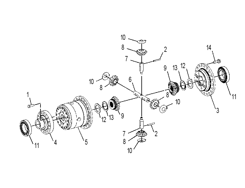DIFFERENTIAL GP-REAR 3651300 CAT