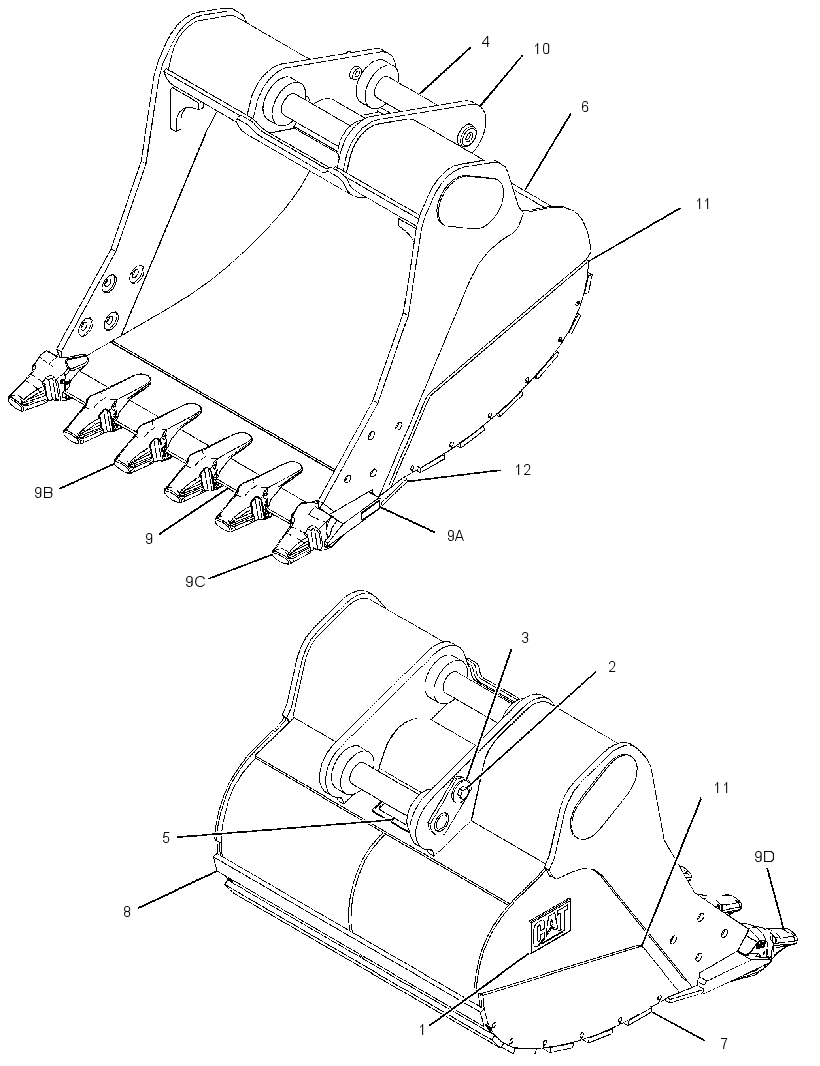 BUCKET GP-SEVERE SERVICE ROCK 3769107 CAT