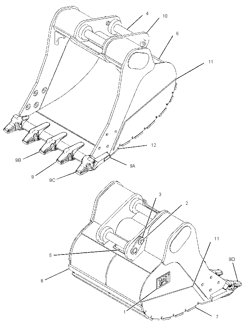 BUCKET GP-SEVERE SERVICE ROCK 3769106 CAT