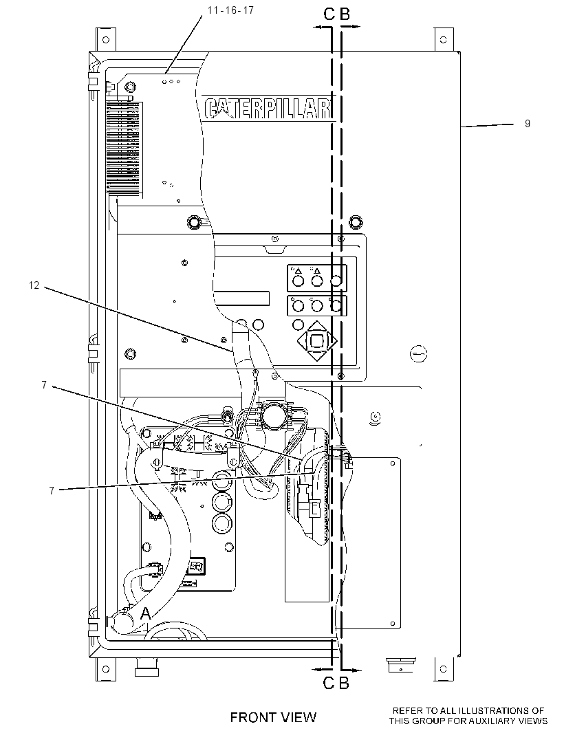 Панель электронная 3503638 CAT