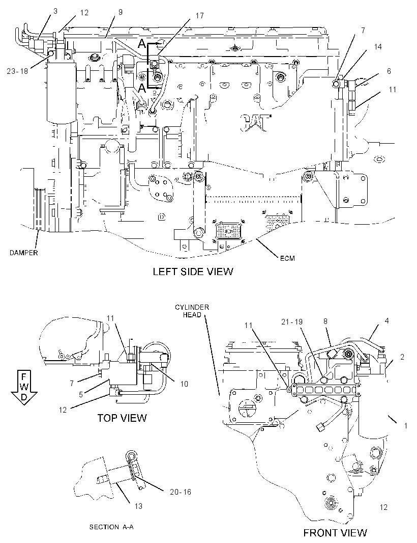 Фильтр топливный 2746921 CAT