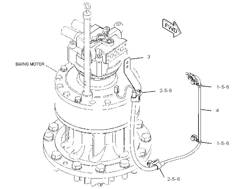 WIRING GP-FINE SWING 3415462 CAT