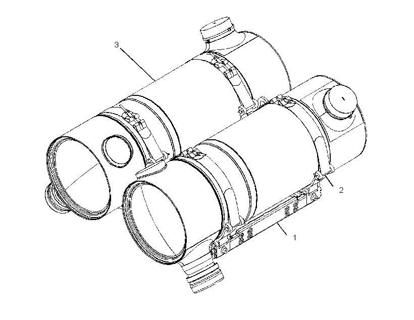 MUFFLER & MOUNTING GP 3583800 CAT