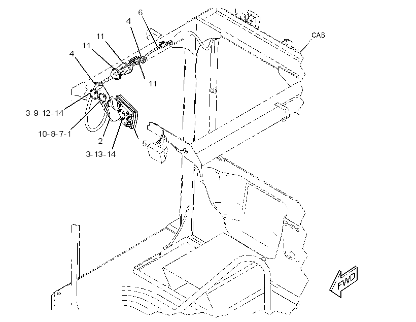 MOUNTING GP-MONITOR 3751611 CAT