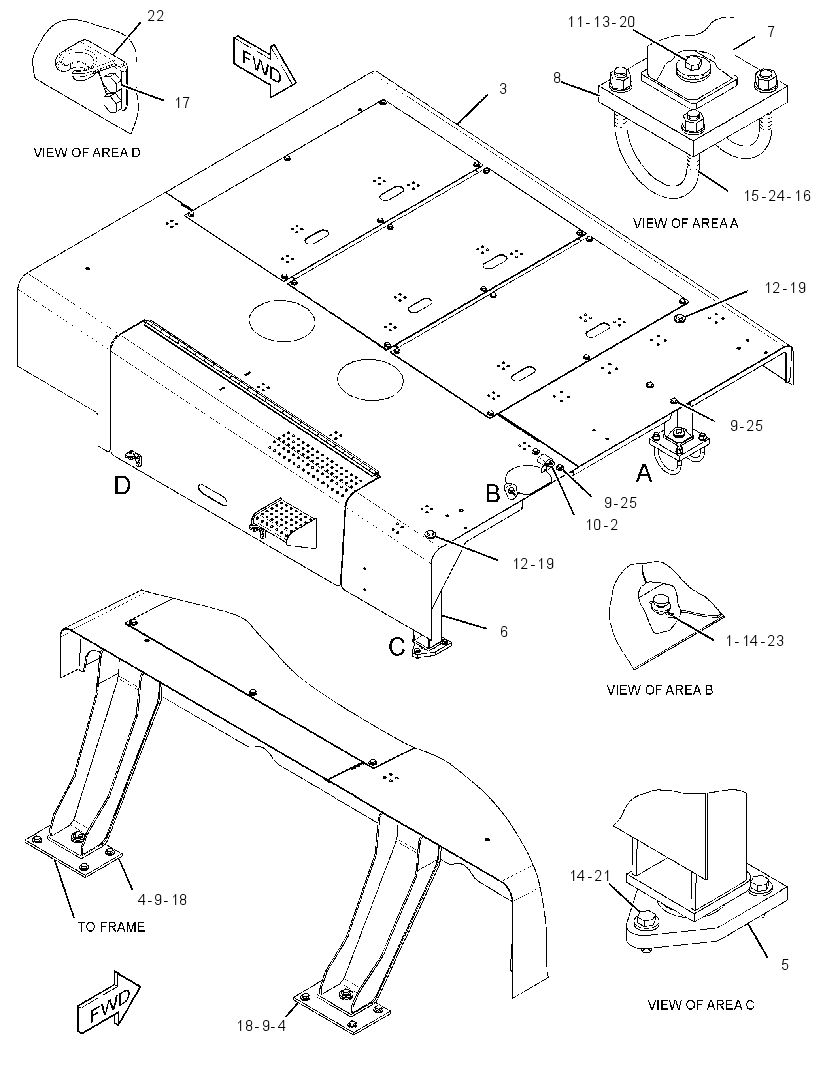 HOOD GP-TRUCK 2732397 CAT