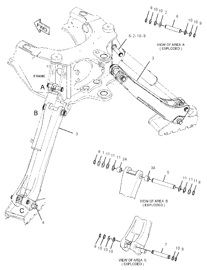 STABILIZER GP-BACKHOE 3746876 CAT