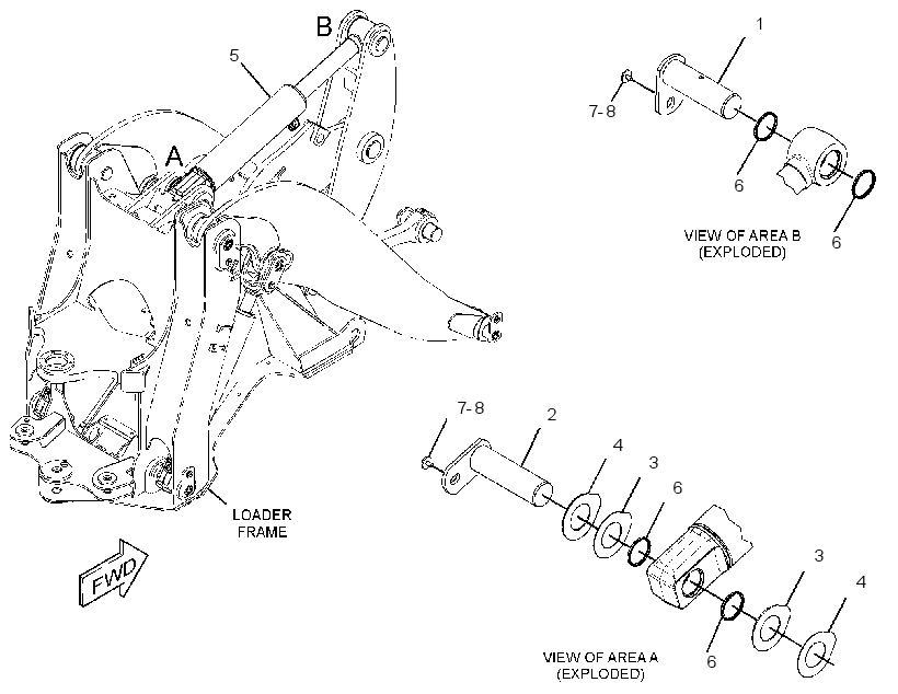 CYLINDER & MTG GP-TILT 3336542 CAT