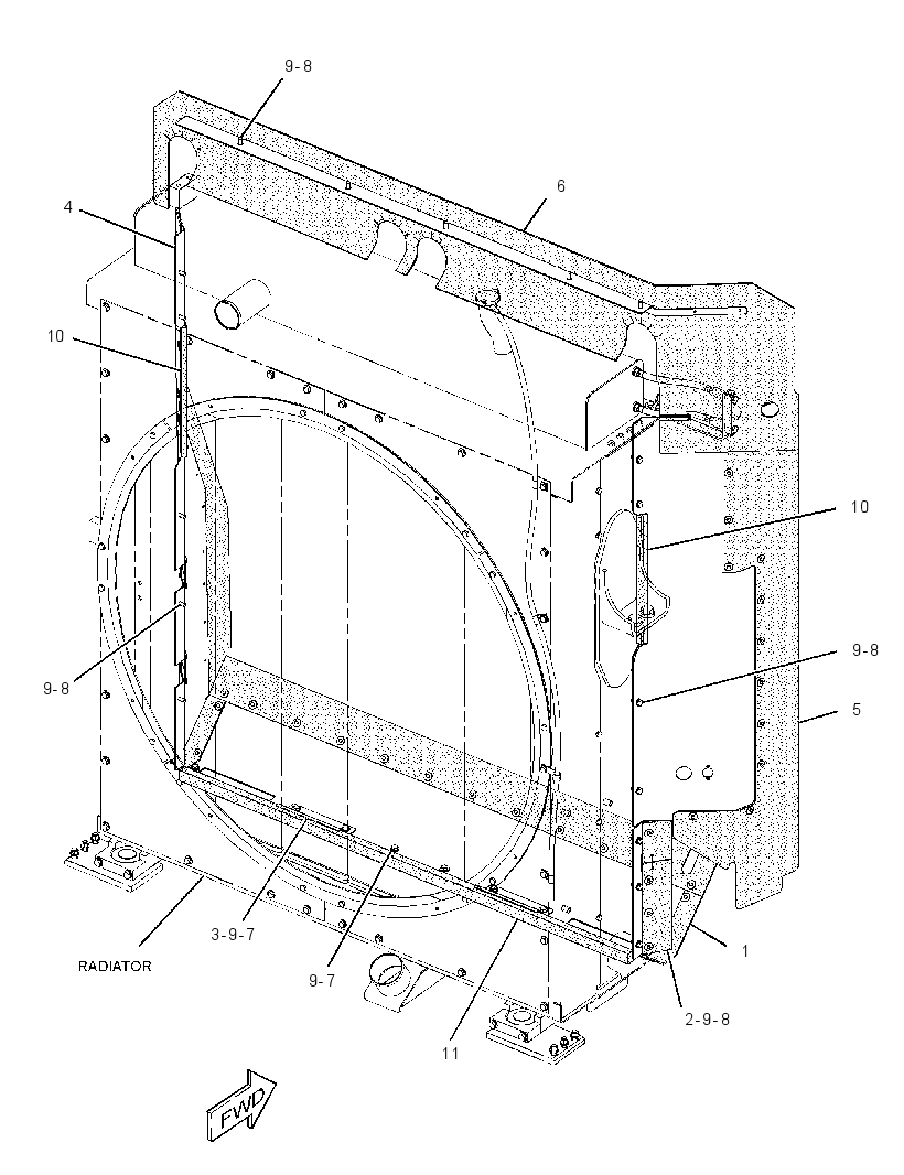 BAFFLE GP-RADIATOR 3572934 CAT