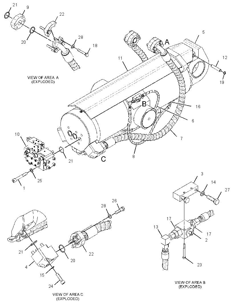 CYLINDER & VALVE GP 3427060 CAT