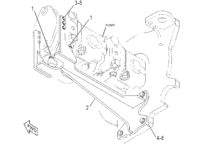 SUPPORT GP-PUMP DRIVE 3472718 CAT